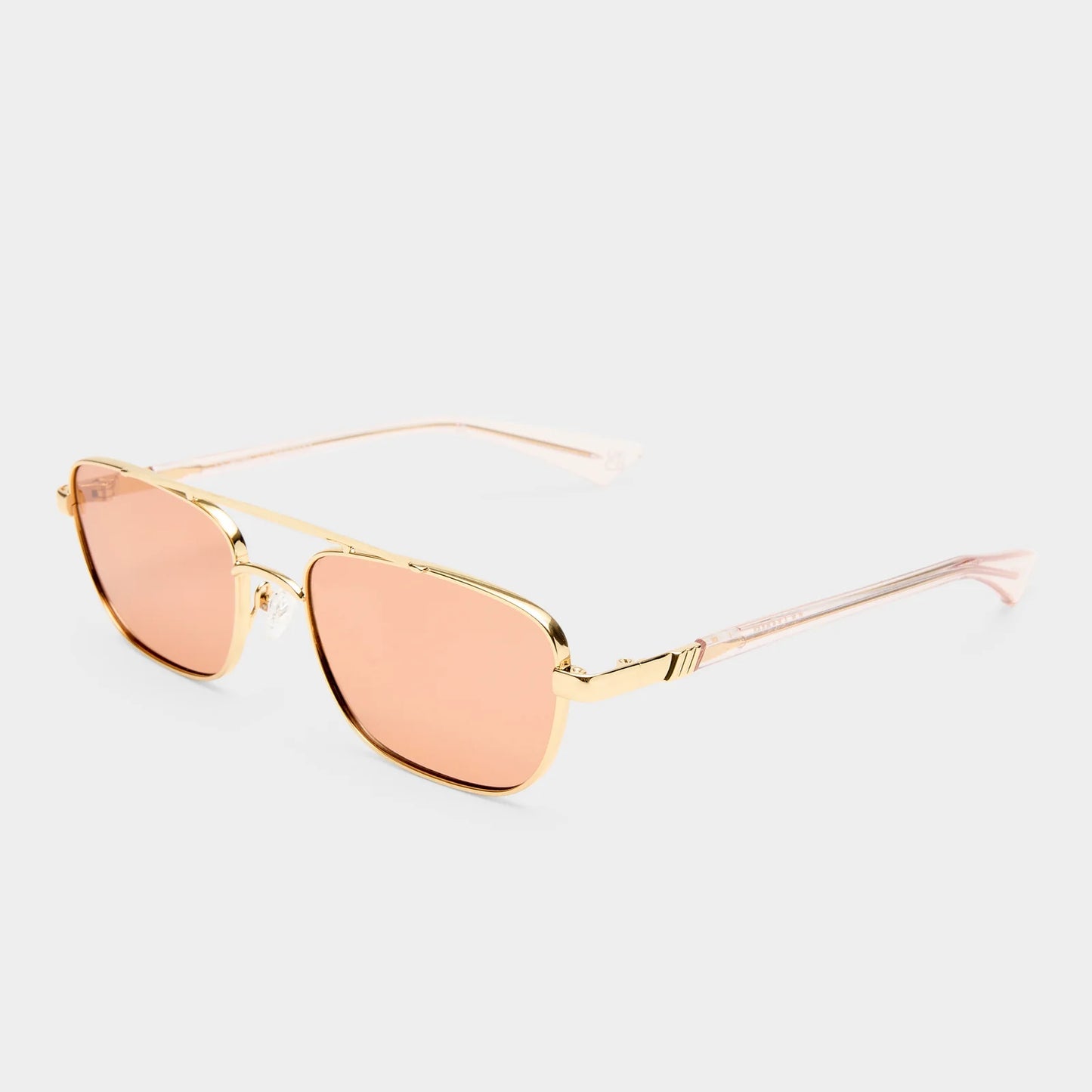 Le Specs Le Mimi Sunglasses in Gold/Cinnamon