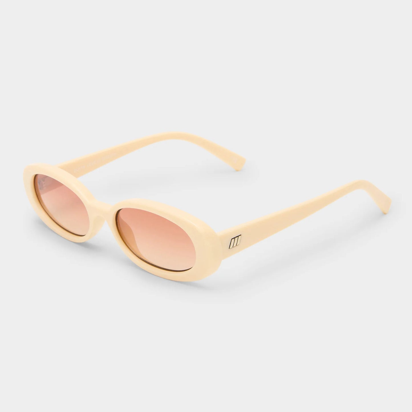 Le Specs Outta Love Sunglasses in Ecru