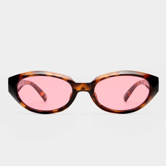 Le Specs Le Bijou Sunglasses in Tort/Crimson