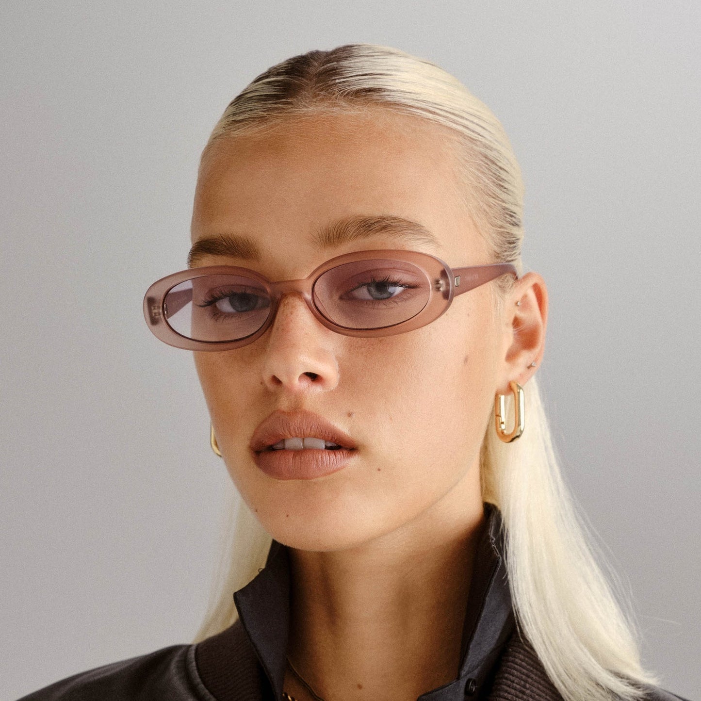 Le Specs Outta Love Sunglasses in Matte Oyster