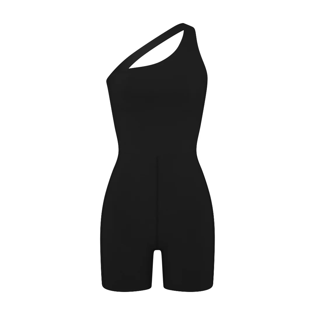 Left on Friday Shoreline Playsuit in Jet Black