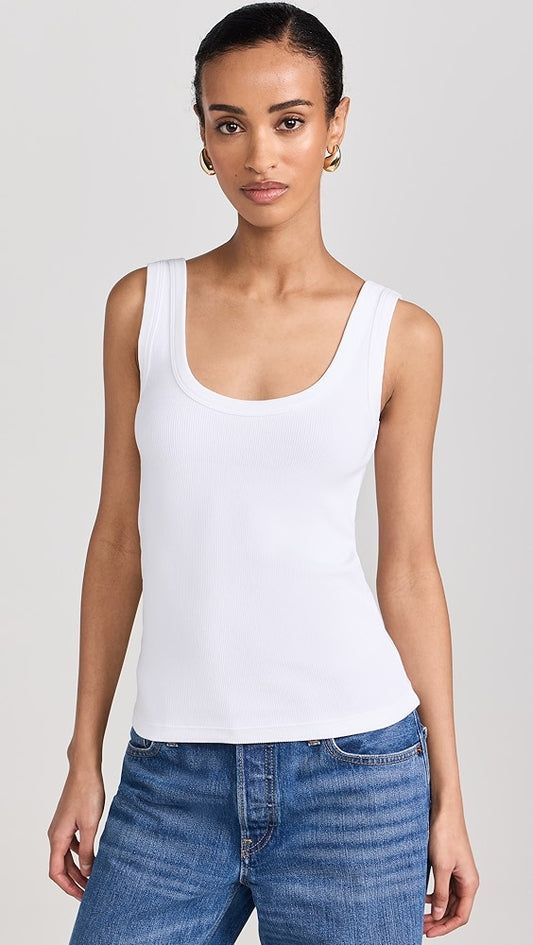 Sold Out NYC The Scoop It Up Tank in White