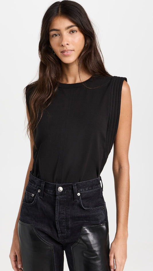 Sold Out NYC Gimme That Shoulder Tee in Black