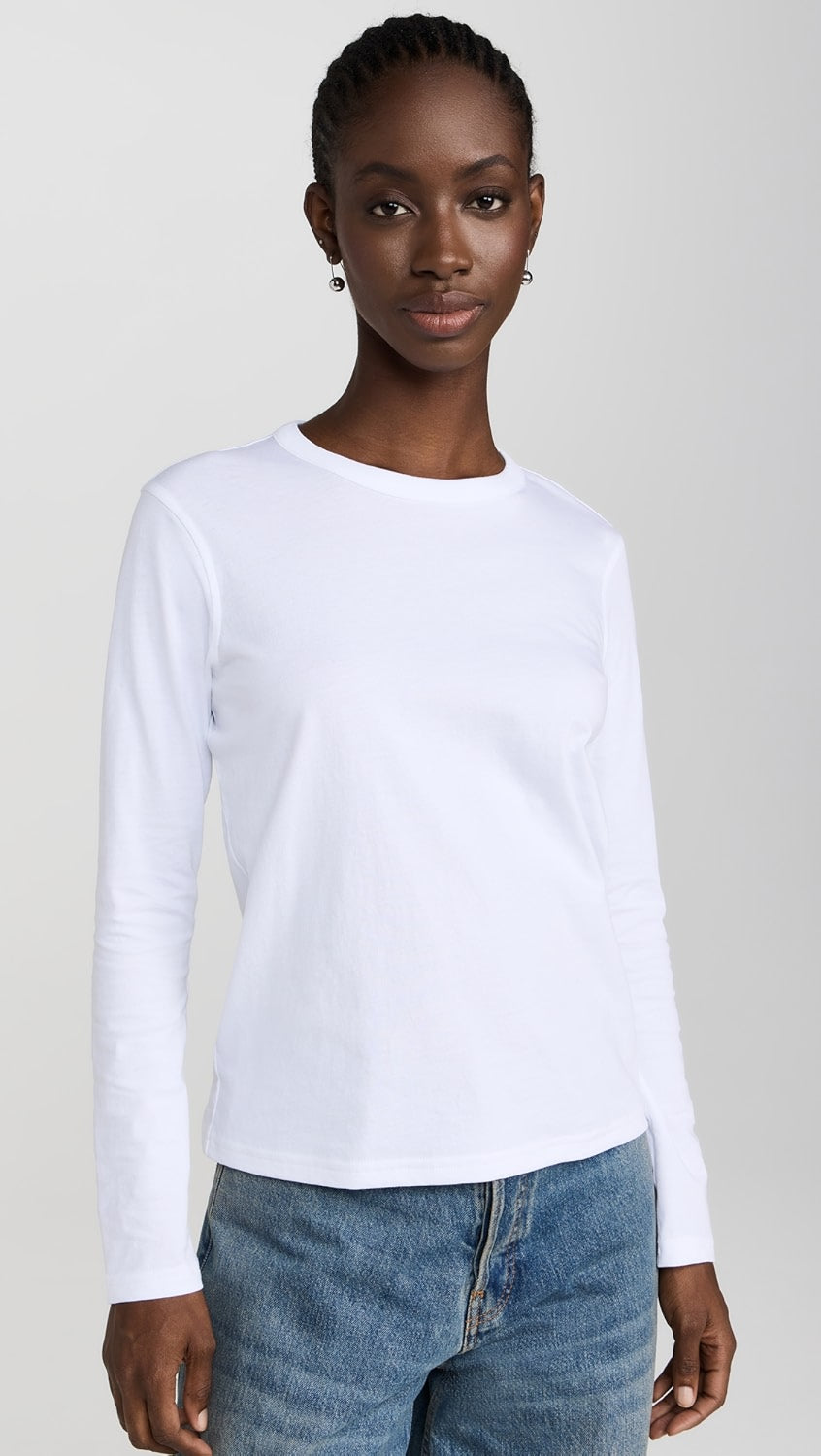 Sold Out NYC The Long Sleeve Perfect Tee in White