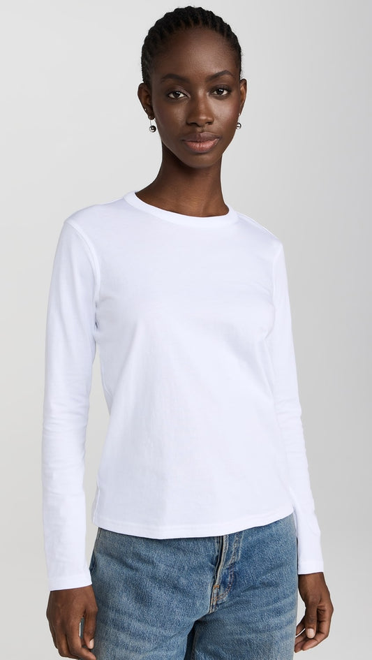 Sold Out NYC The Long Sleeve Perfect Tee in White
