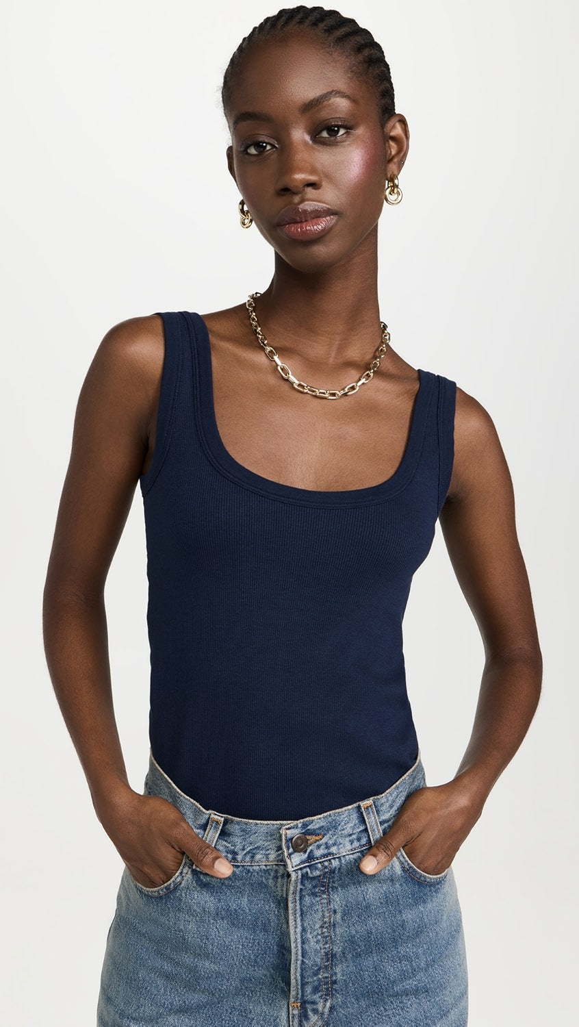 Sold Out NYC The Scoop It Up Tank in Navy