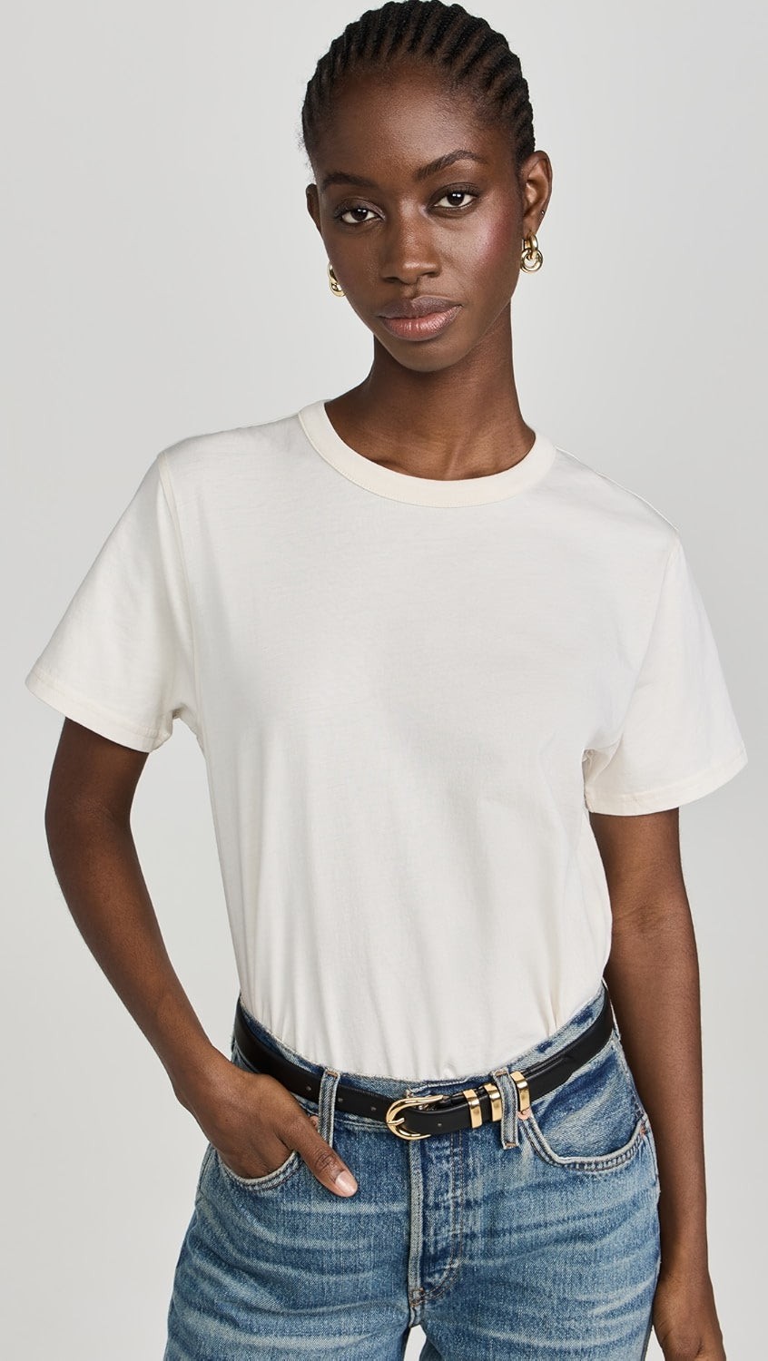 Sold Out NYC The Iconically Soft Perfect Tee in Cream