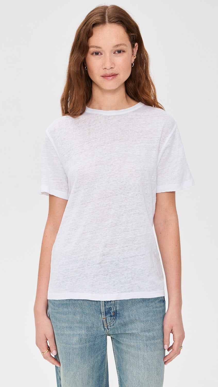 Sold Out NYC The Linen Perfect Tee in White