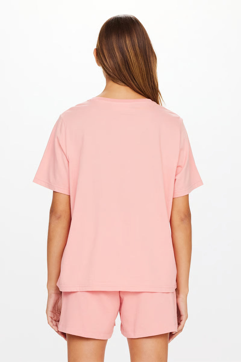 The Upside Summit Jodhi Tee in Blush